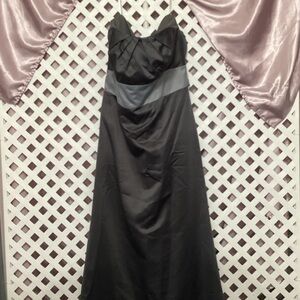 Forever Yours Size 18 Chic Strapless Black and Gray Dress